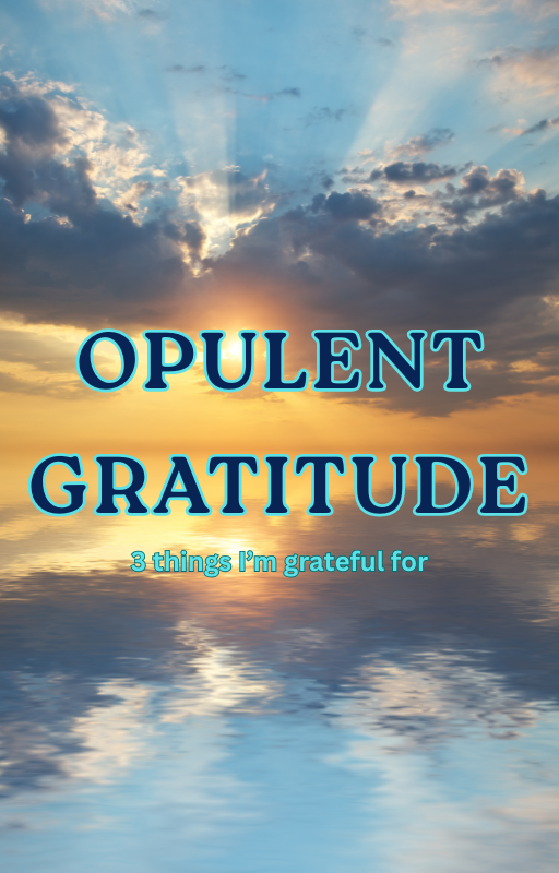 Opulent Gratitude: 3 Things I'm Grateful For