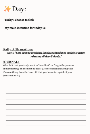 Align, Attract, Achieve: 21-DAY Manifestation Journal