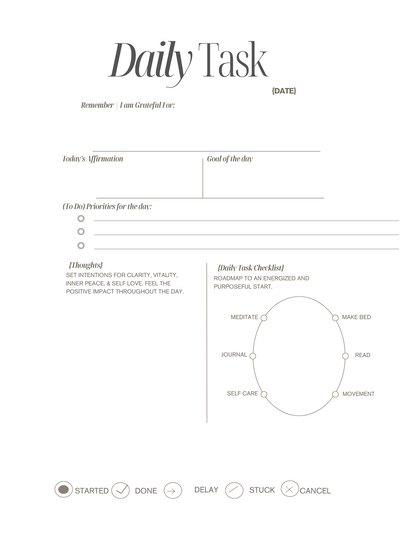 Gratitude Task Planner